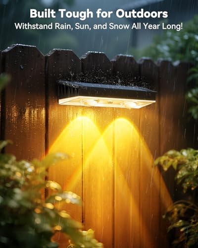 Solar Fence Lights Outdoor 12 Pack, 7 Fixed Colors & Color Changing Fence Lights Solar Powered, IP65 Waterproof Backyard Decoration for Patio, Deck, Pool, Step - Image 6