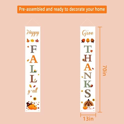DAZONGE Thanksgiving Porch Banners for Indoor & Outdoor Fall Decorations - Image 6