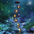 Tryme Solar Wind Chimes for Outside with Sun Moon Star Solar Hanging Lights Windchimes Outdoors Garden Decor Gifts for Mother, Grandma, Sister by Tryme