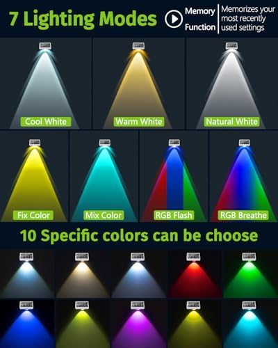 Solar Fence Lights Outdoor Waterproof Warm & Cool White & RGB（16Pack White） - Image 5