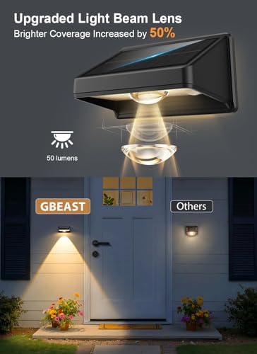 Solar Fence Lights Outdoor,7 Colors & RGB Fence Lights Solar Powered,2Pack - Image 3