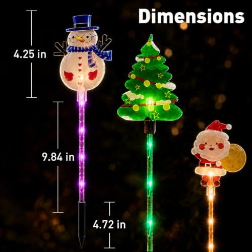 Solar Christmas Lights Outdoor, Yard Decor for Garden, Lawn and Pathway - Image 4