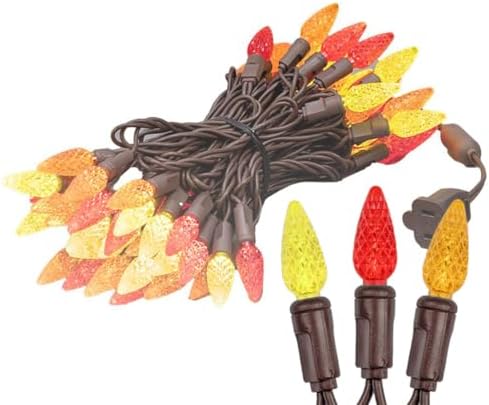 Novelty Lights 24FT 70 LED C6 Thanksgiving & Outdoor Christmas Tree Lights - Image 6