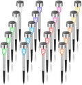 GIGALUMI Outdoor Waterproof Multicolor Solar Garden Lights, 20 Pack by GIGALUMI