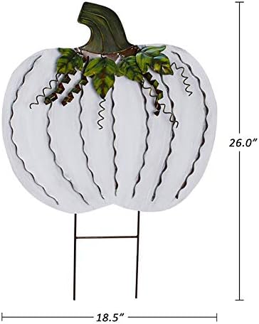Pumpkin Garden Stake Metal Pumpkin Yard Sign Fall Decor Decorative Pumpkin - Image 6
