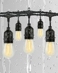 Gmnee 50FT Outdoor String Lights for Patio, Balcony & Porch, Backyard by Gmnee