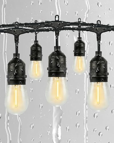 Gmnee 75FT Outdoor String Lights for Patio, Balcony & Porch, Backyard by Gmnee