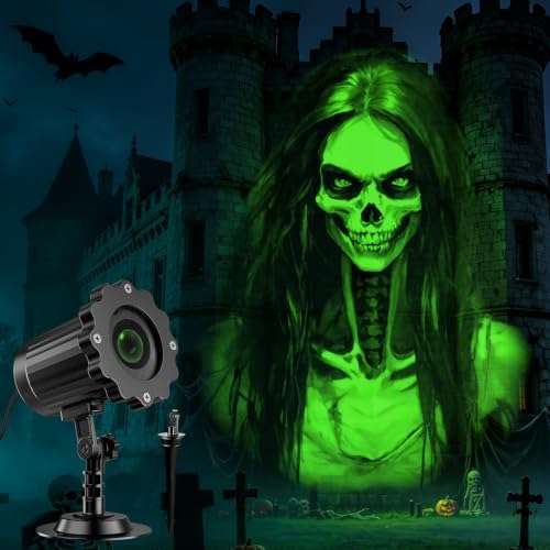 Halloween Projector Lights Outdoor, 3D Dynamic Halloween Projector for by Nagudenfo