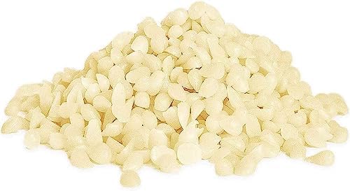 10 LB White Beeswax Pellets for Candle Making, Bees Wax Pastilles for Hair Care,Lip Balm, Soap Making Supplies, DIY & Craft Projects DIY (160 OZ)… by fclayvts