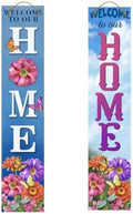 Briarwood Lane Spring Double Sided Reversible Pine Porch Leaner 47x9.5 Butterflies and Flowers For Spring Porch Leaner by BriarwoodLane