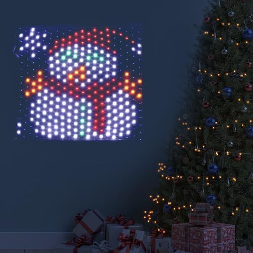 Leisure world LED Snowman Window Silhouette Lights,USB Operated LED Net Outdoor Mesh Lights with Timer, 8 Modes for Indoor Outdoor Holiday Xmas Party Decor - Image 7