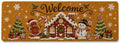 Long Doormat 48x 16 inch Gingerbread Door Mat Christmas Doormat Welcome Door Mat for Winter Christmas Front Door Outdoor Indoor Porch Entrance Decor by Tangren