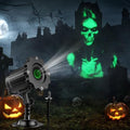 Halloween Projector Lights Outdoor Indoor - 3D Dynamic Green Skull Ghost Projector Decorations Lights, Waterproof Halloween Light for Window, Ground, Roof, Wall,Cemetery, Halloween Decor by Nagudenfo