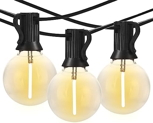 Banord 50FT Outdoor String Lights, Shatterproof Patio Lights with 26 Bulbs by Banord