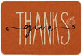 Artoid Mode Give Thanks Pumpkin Thanksgiving Welcome Decorative Doormat, Seasonal Fall Low-Profile Floor Rug Switch Mat for Indoor Outdoor 24x35 Inch by ArtoidMode
