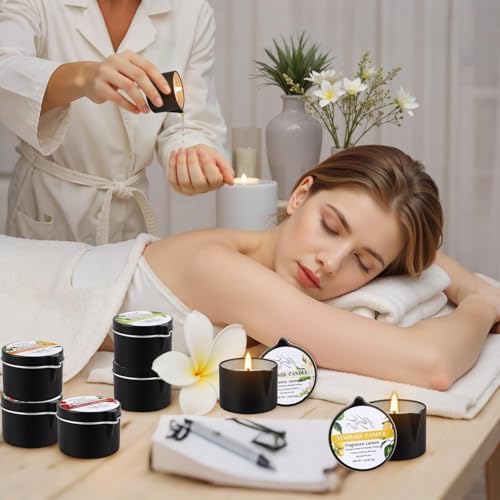 24pcs Massage Candles Set, Low Temperature Body Spa Candle with 12 Scents - Image 5