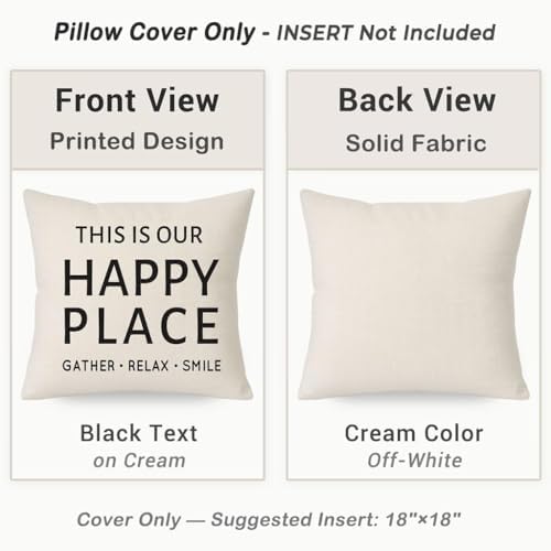 Outdoor Farmhouse Decorative Throw Pillow Covers 18x18 Set of 2 - Image 4