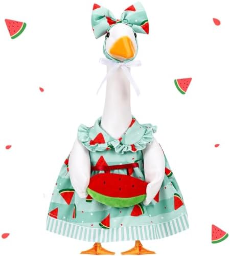 23 In Summer Porch Goose Outfit with Waterlemon for Lawn Decor by Locmeo