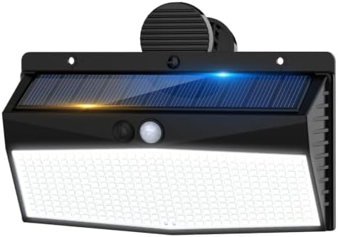 Peasur 368 LED Clip On Solar Motion Sensor Lights Outdoor with 3 Modes by Peasur