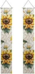 Sunflower Front Door Hanging Banner Spring Porch Sign Hanging Flag Porch Sign for Front Door Outdoor Seasonal Holiday Wedding Yard Decor Farmhouse Indoor Wall Backdrop by WelcometoLuarisgur