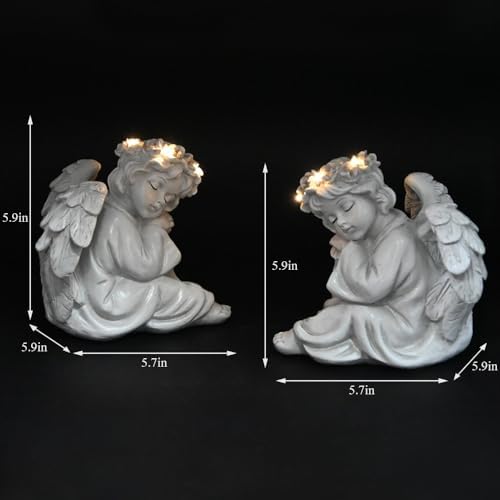 Garden Angel Statue Outdoor Decor Angel Solar Light Outside Decorations - Image 6