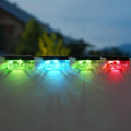 Herzila Solar Step Lights Outdoor, 8 Pack RGB Color Changing Christmas Solar Fence Lights, Waterproof Deck Lights for Outside, Step, Fence, Deck, Stair, Pool and Yard by Herzila