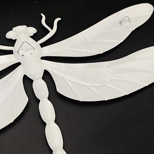 4 Pcs Large Metal Dragonfly Outdoor Wall Art Hanging Decorations - Image 5