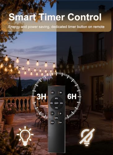 150FT Outdoor String Lights Waterproof, 50+2 Shatterproof S11 LED Bulbs, Extra Long Patio Lights for Outside, Bistro Cafe Decor, Backyard Garden Hanging Lights, Outside Fence Light String - Image 7