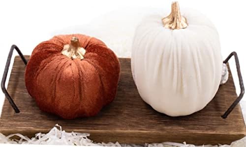 18 PCS Velvet Pumpkins for Fall Table Decor, Artificial Pumpkins, Faux Fake Pumpkin Home Decorations for Autumn Harvest, Thanksgiving, Wedding, Halloween, Table Centerpieces (Multi-Color Velvet) - Image 4