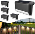 BKBB PPBB Solar Deck Lights Outdoor, 4 Pcs Solar Step Lights, Waterproof LED Solar Lights for Outdoor Stairs, Step, Fence, Yard, Patio, Railing, Garden and Pathway by Unknown