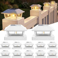 btfarm 4x4 Solar Post Cap Lights, 12 Pack Fence Deck Post Lights, White by btfarmdecorativelighting