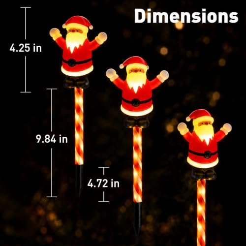 Solar Christmas Lights Outdoor, Yard Decor for Garden, Lawn and Pathway - Image 4
