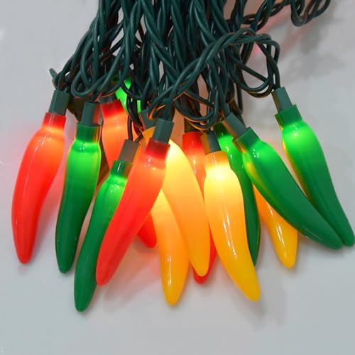 13.6FT Christmas Chili Pepper String Lights, 35 LED Bulbs, Plug in - Image 7