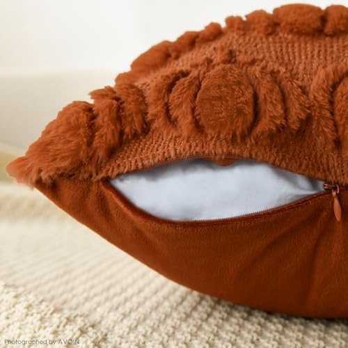 AVOIN colorlife Caramel Beige Fall Pumpkin Throw Pillow Covers 18x18 Inch - Image 7