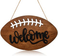 Moucuny Fall Football Door Sign, Autumn Wooden Welcome Wreath Porch Decor by Moucuny