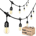 Outdoor String Lights for Outside LED 150 FT Shatterproof Patio Lights with 50 Waterproof Bulbs for Outdoor Backyard Bistro Gazebo Lights, 2-Pack by Meidaoduo