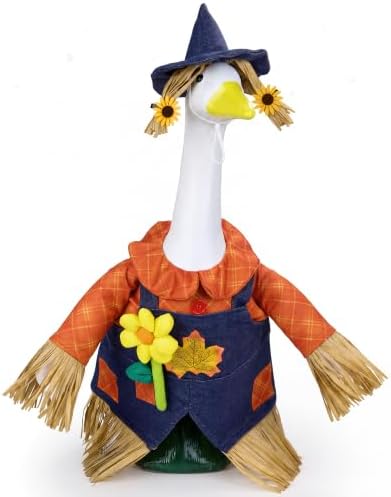 Scarecrow Porch Goose Outfits for 23 Inch Lawn Statue by FlairGifts