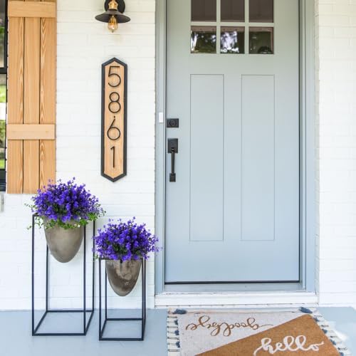 RECUTMS Fake Outdoor Flowers Artificial Purple Flowers Plants,Springs Decor - Image 6