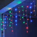 YOLIGHT Icicle Christmas Lights 13ft 96 LED Icicle String Lights 8 Modes Twinkle Curtain Fairy Lightings Indoor Room Patio Garden Bedroom Wedding Halloween Party Decoration (Multi-Color) by Yolight