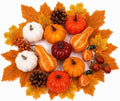 ShellKingdom Artificial Pumpkin Set for Halloween Thanksgiving Fall Harvest by ShellKingdom
