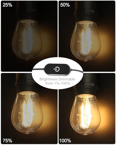 BRIMAX 24.6Ft USB Powered String Lights,10 LED Bulb Waterproof&Shatterproof - Image 2