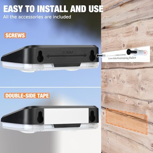 Solar Fence Lights, 12-Pack Solar Deck Lights Outdoor IP65 Waterproof, Fence Light Solar Powered for Fence, Deck, Porch, Backyard, Pathway, Garden - 8 Colors, RGB - Image 5