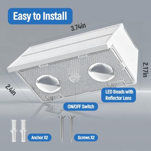NIORSUN Solar Fence Lights,24 Pack Wall Lights Waterproof,Led Outdoor Lights 3000K/4500K/6000K+ RGB Up & Down Deck Light,Solar Powered Light for Backyard/Pool/Railing/Patio/Porch/Step White - Image 4
