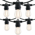YULETIME 2-Pack 35 ft 15 LED Patio String Lights Plug-in, E26 Base S14 Bulb by YULETIME