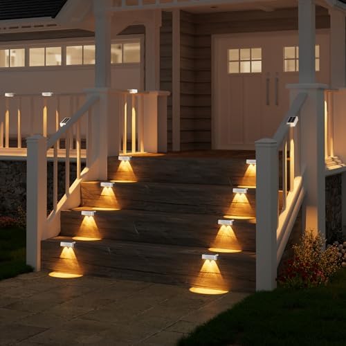 VOLISUN Solar Deck Lights 12 Pack, Color Changing LED Large Size Lamp - Image 7