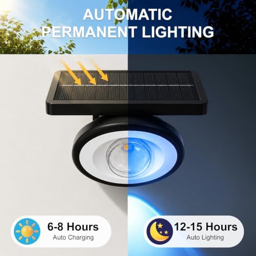 Solar Spot Lights Outdoor Waterproof, Multicolor 10Modes RGB Solar Tree Spotlight Bright Uplights for Halloween Christmas Decorations Outdoor,Landscape Lighting for Garden Yard Pathway(6Pack) - Image 6
