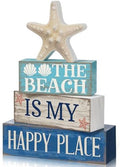 Moucuny 4 Pcs Summer Beach Table Decoration, Starfish Tiered Tray Decor by Moucuny