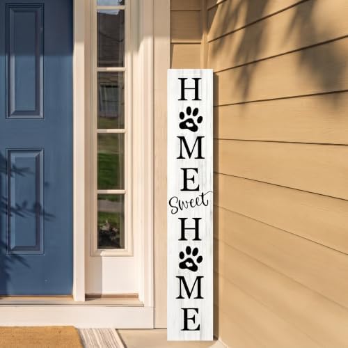 Home Sweet Home Sign, Welcome Porch Decor Front Door Outdoor Wooden Board - Image 6