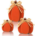 Ferraycle 3 Pcs Fall Pumpkin Decor, 3D Wooden Pumpkin Tabletop Decor by Ferraycle