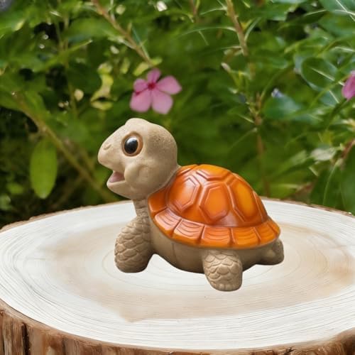 Whimsical Turtle Garden Statue – Outdoor Decor for Yard, Patio, Backyard & Balcony, Fairy Garden Accessories & Ornament, Ideal Birthday for Women, Mom, Men(Yellow) - Image 5